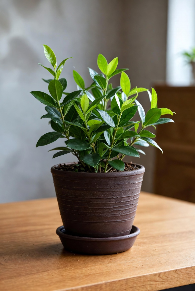 Compact plant perfect for desk or shelf